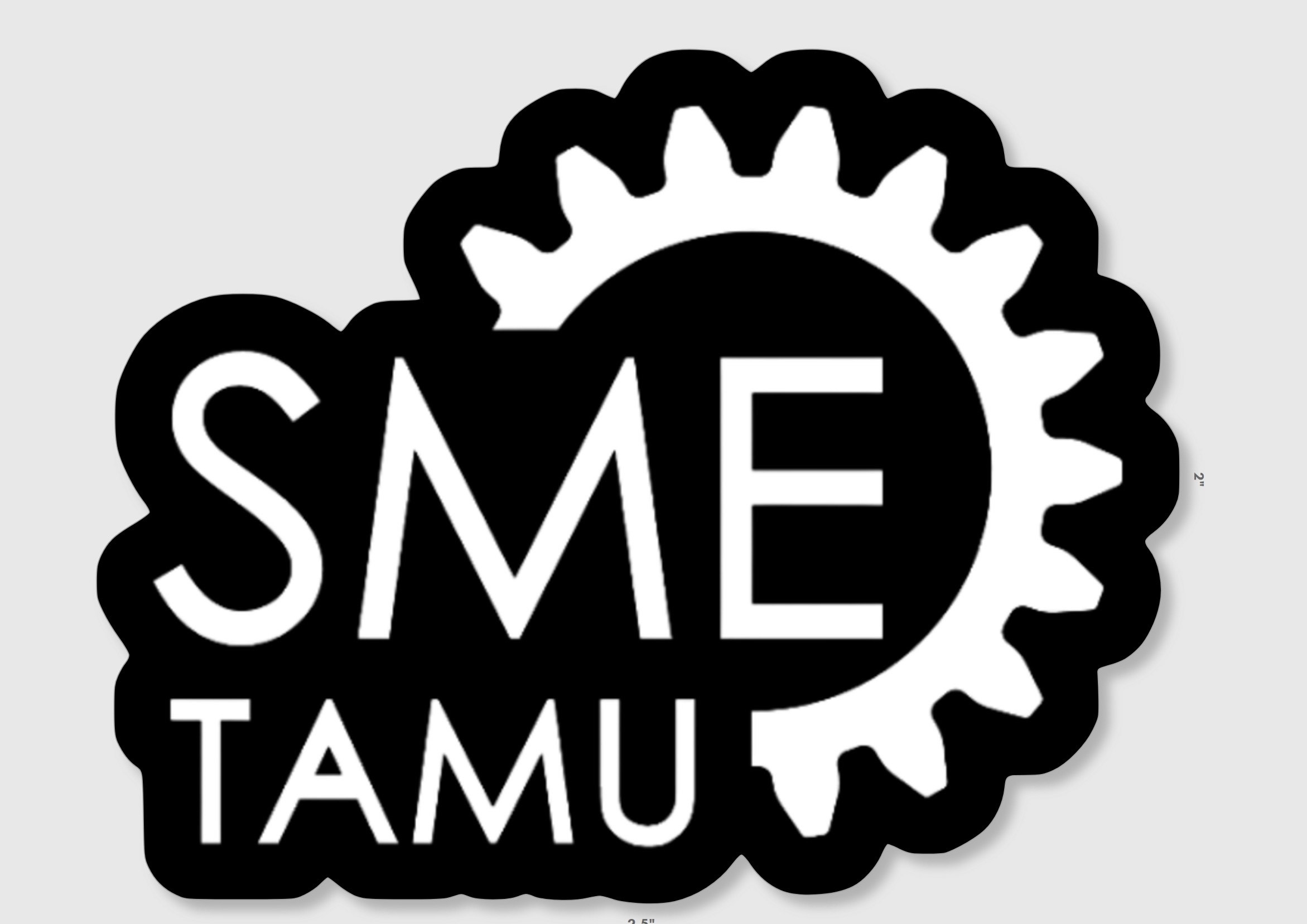 TAMU SME Black and White Sticker